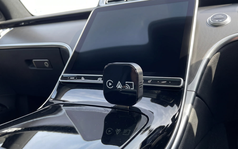 CarPlay running on the car factory screen