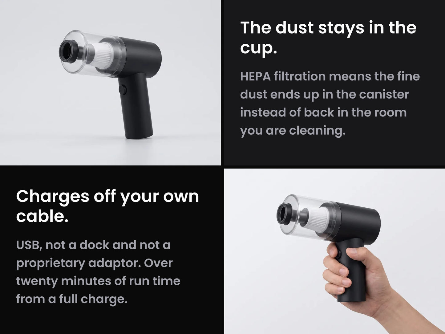 DustaClean Handheld Vacuum