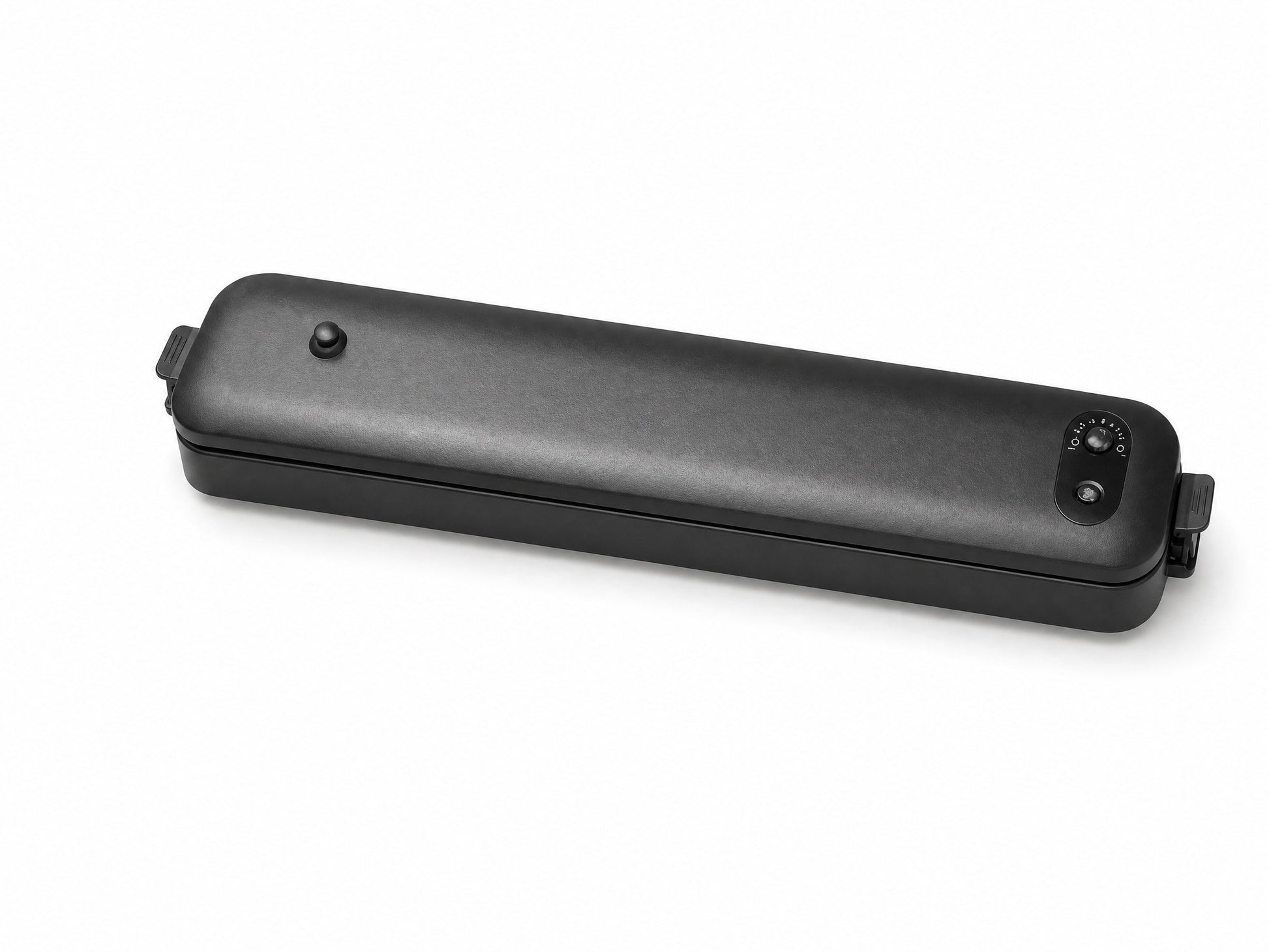 FreshPak vacuum sealer, assembled, on a white background