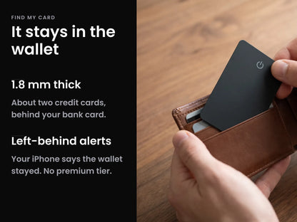 Tagsley — Ultra-slim Find My tracking card